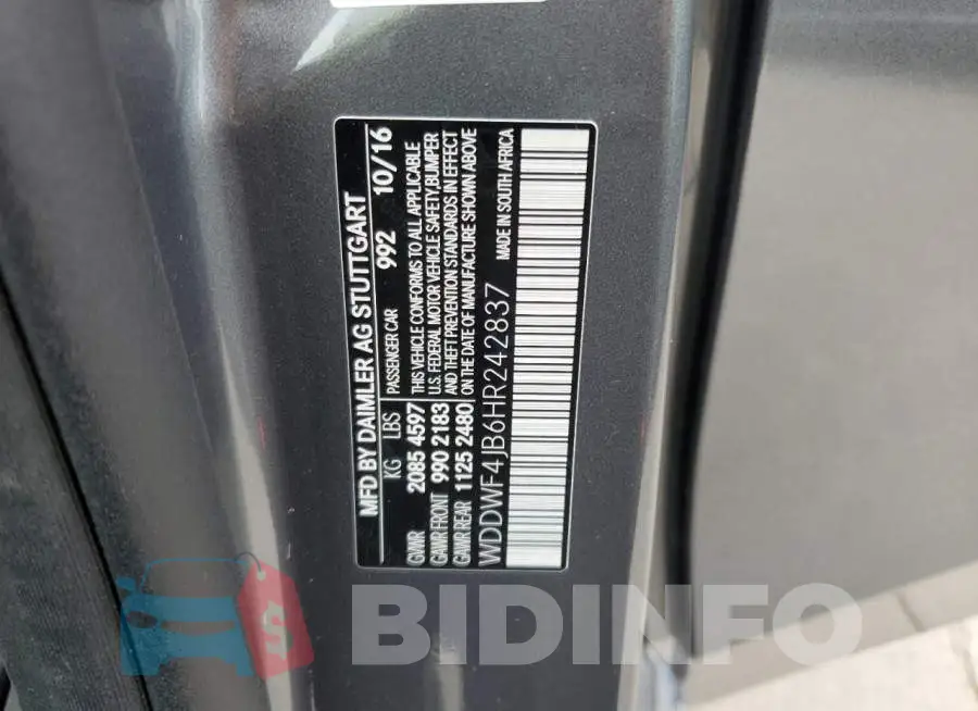 WDDWF4JB6HR242837 Photo# 13
