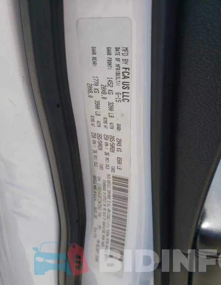 1C4RDHAG6FC907543 Photo# 12