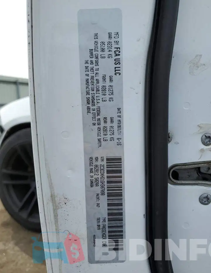 2C3CDXGJ3HH556937 Photo# 13