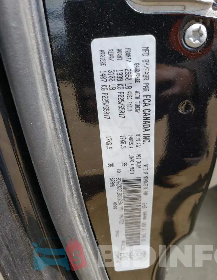 2C4RDGDG1GR317264 Photo# 12