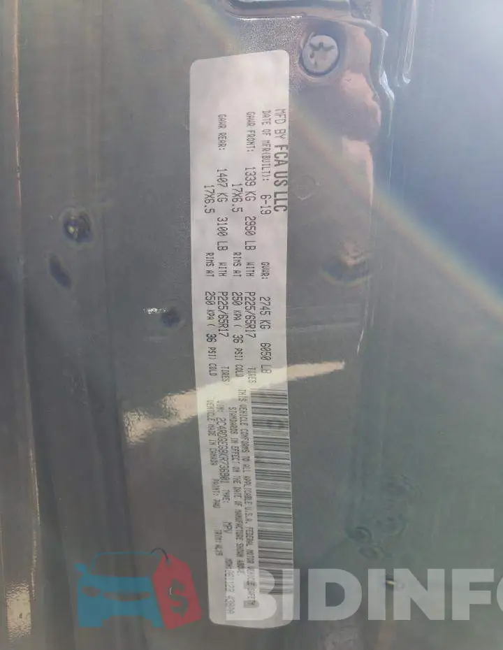 2C4RDGEG8KR736901 Photo# 14