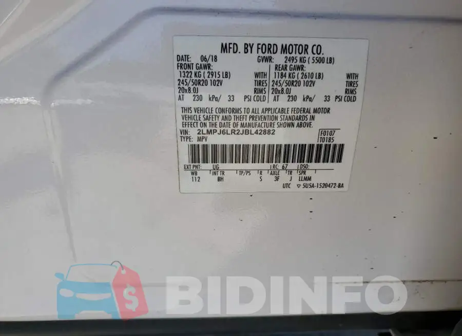 2LMPJ6LR2JBL42882 Photo# 13