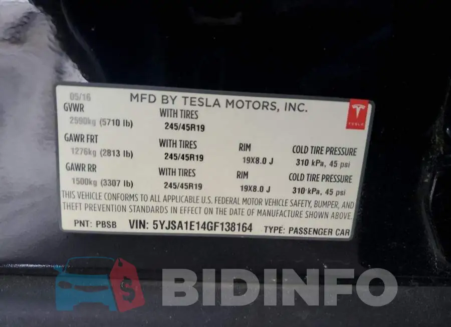 5YJSA1E14GF138164 Photo# 12