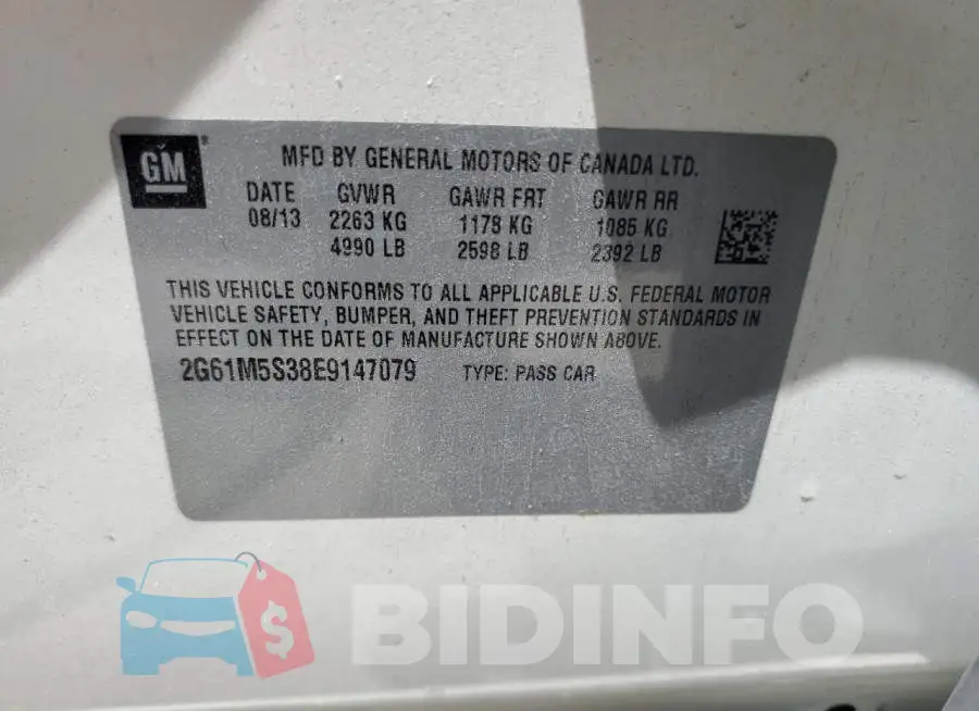2G61M5S38E9147079 Photo# 13