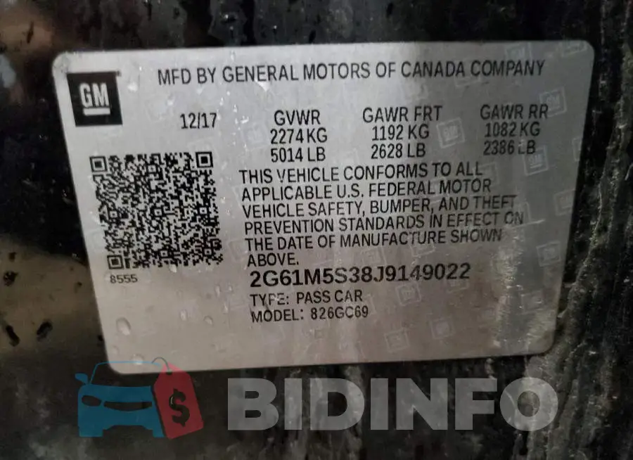 2G61M5S38J9149022 Photo# 12