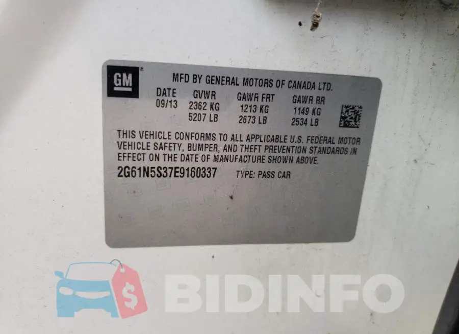 2G61N5S37E9160337 Photo# 12