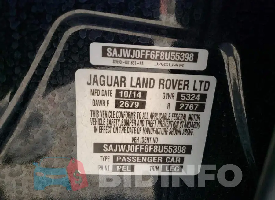 SAJWJ0FF6F8U55398 Photo# 12