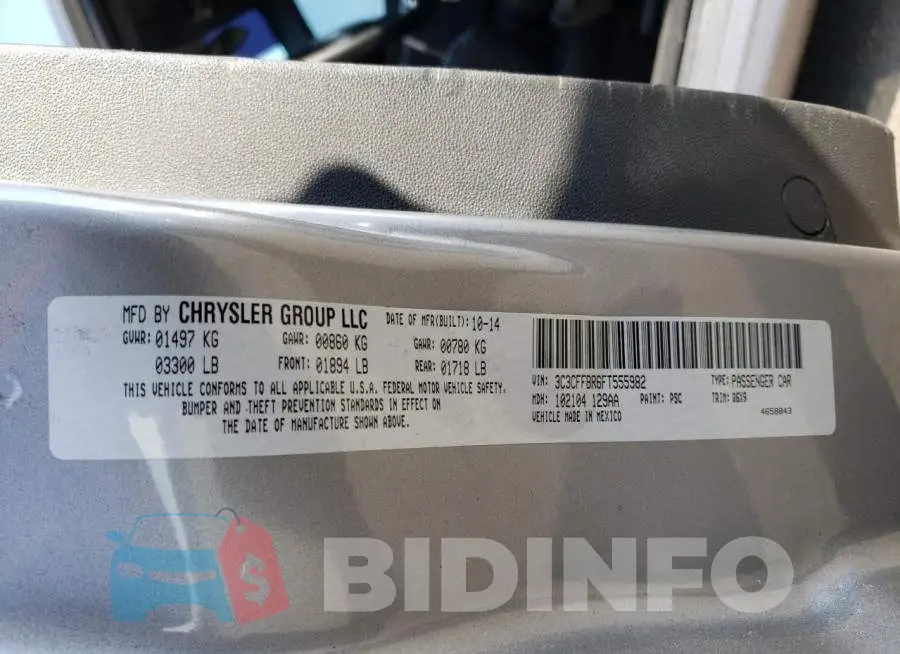 3C3CFFBR6FT555982 Photo# 12