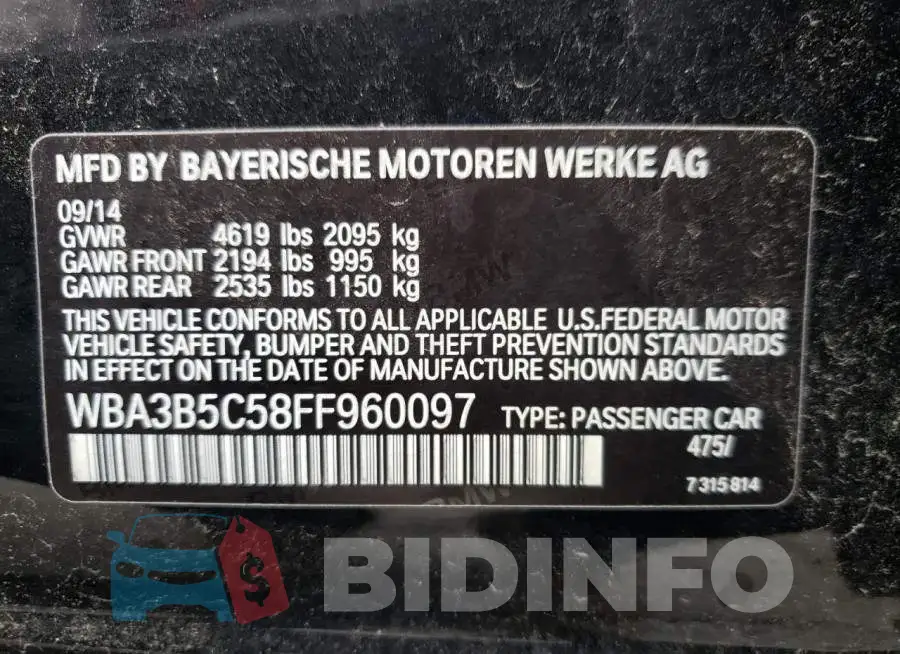 WBA3B5C58FF960097 Photo# 12