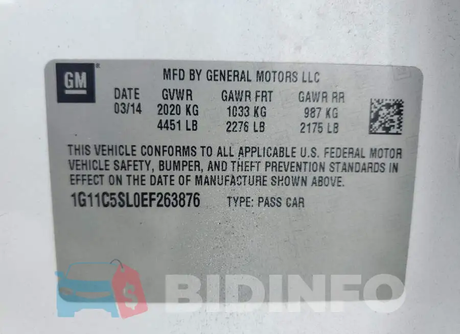 1G11C5SL0EF263876 Photo# 13
