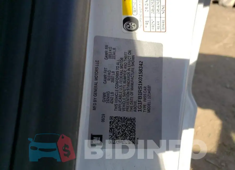 1G1FB1RS1K0158342 Photo# 12