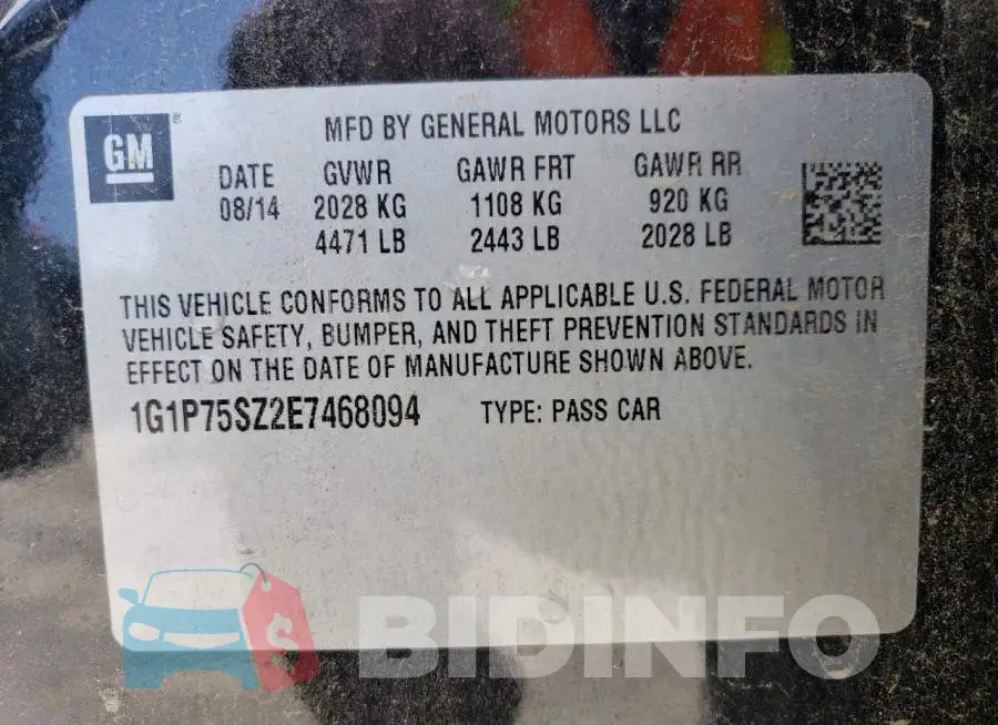 1G1P75SZ2E7468094 Photo# 12