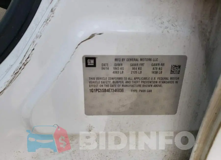 1G1PC5SB4E7346836 Photo# 12