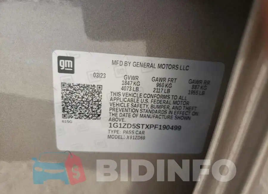 1G1ZD5STXPF190499 Photo# 12