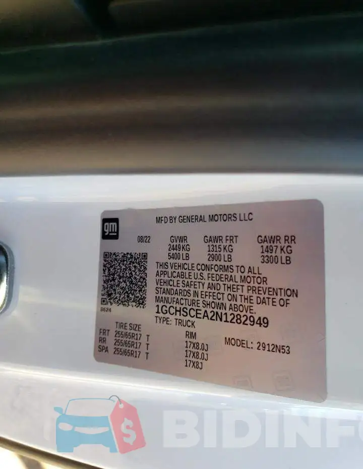 1GCHSCEA2N1282949 Photo# 12