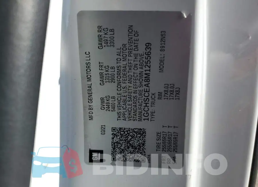 1GCHSCEA8M1255639 Photo# 12