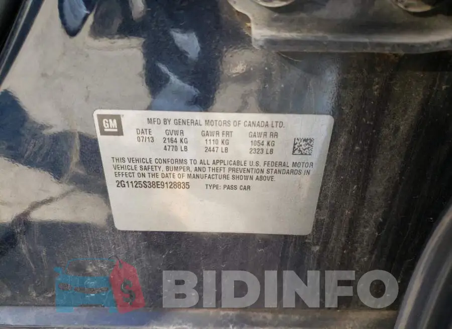 2G1125S38E9128835 Photo# 12
