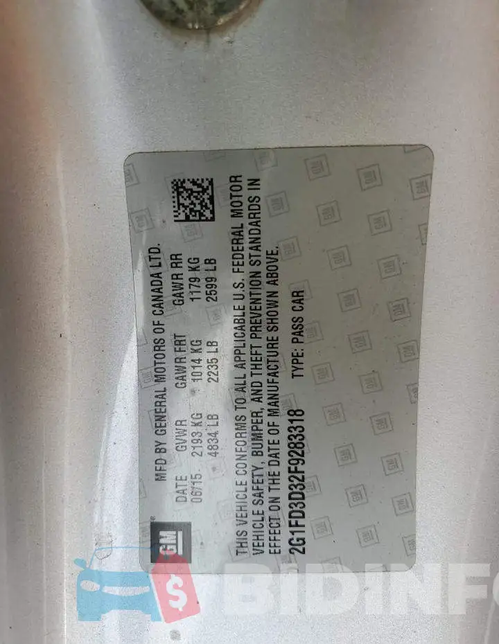 2G1FD3D32F9283318 Photo# 12