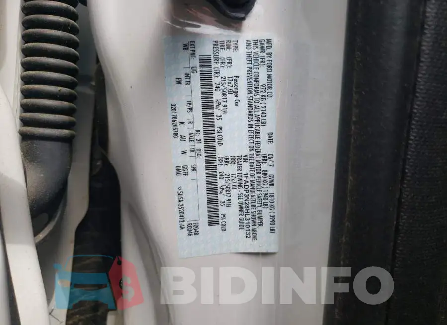 1FADP3N28HL310132 Photo# 12