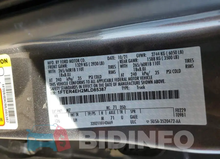 1FTER4EH2MLD85387 Photo# 12