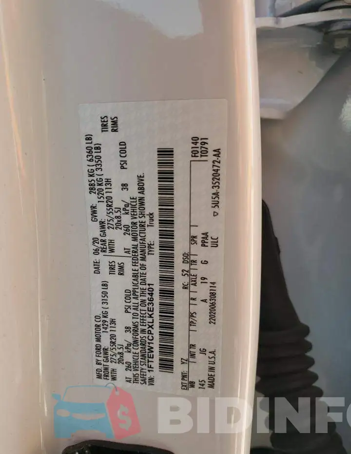 1FTEW1CPXLKE36401 Photo# 12