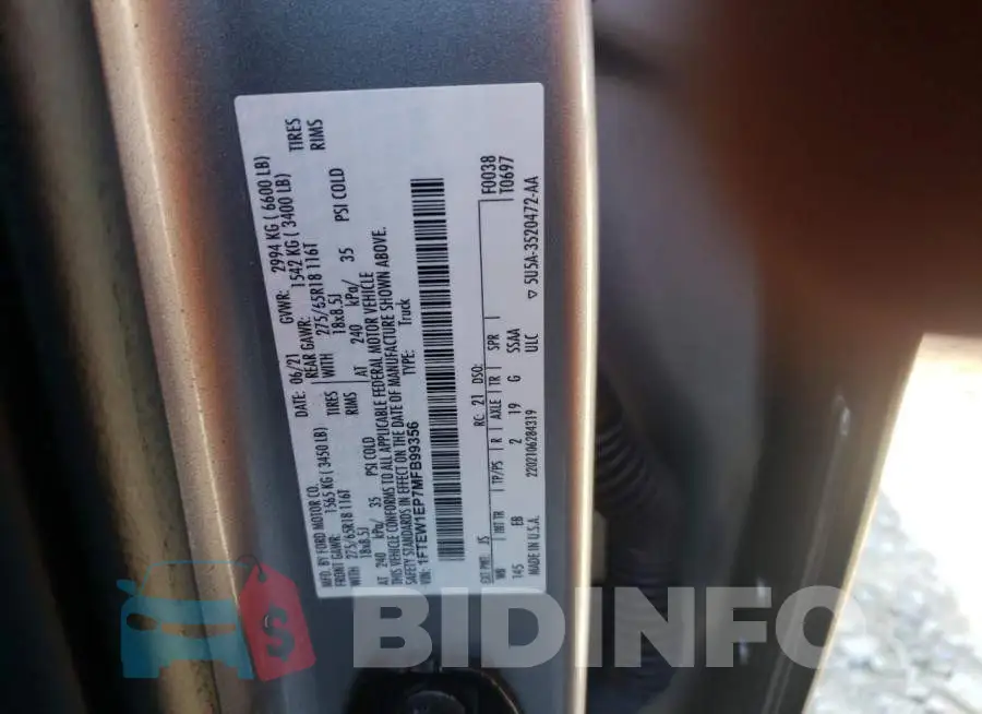 1FTEW1EP7MFB99356 Photo# 12