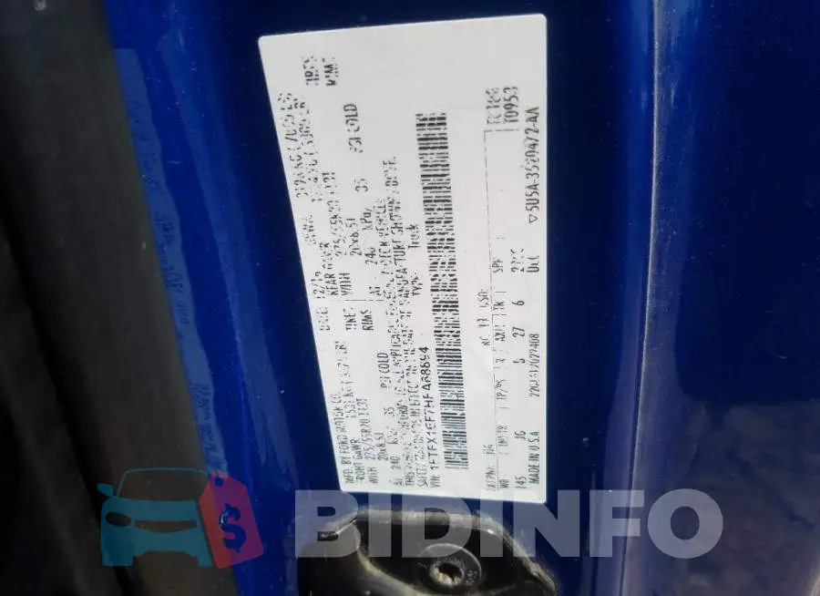 1FTFX1EF7HFA68894 Photo# 13