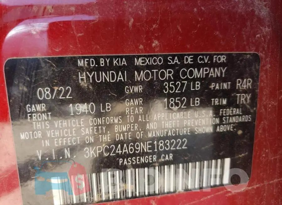 3KPC24A69NE183222 Photo# 12