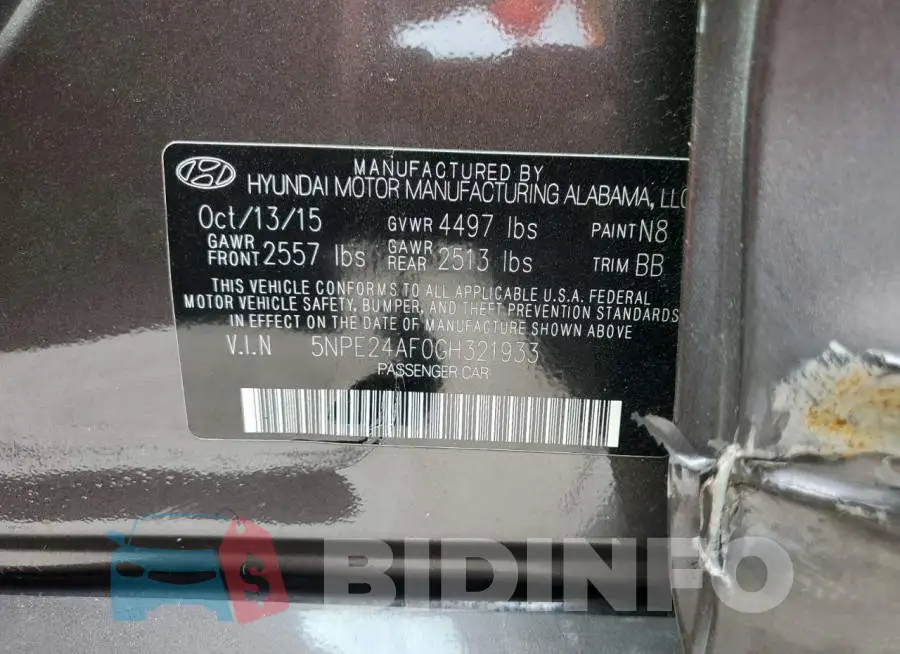 5NPE24AF0GH321933 Photo# 12