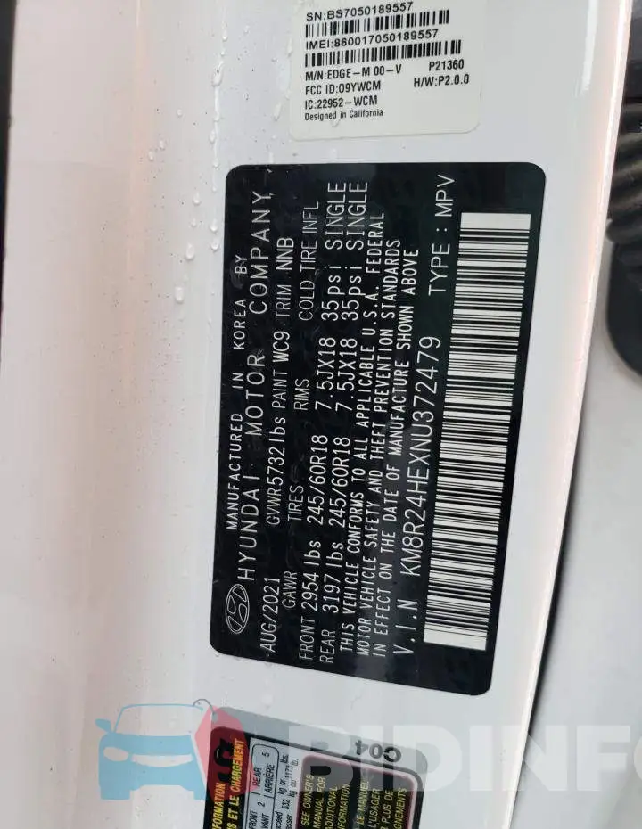KM8R24HEXNU372479 Photo# 14