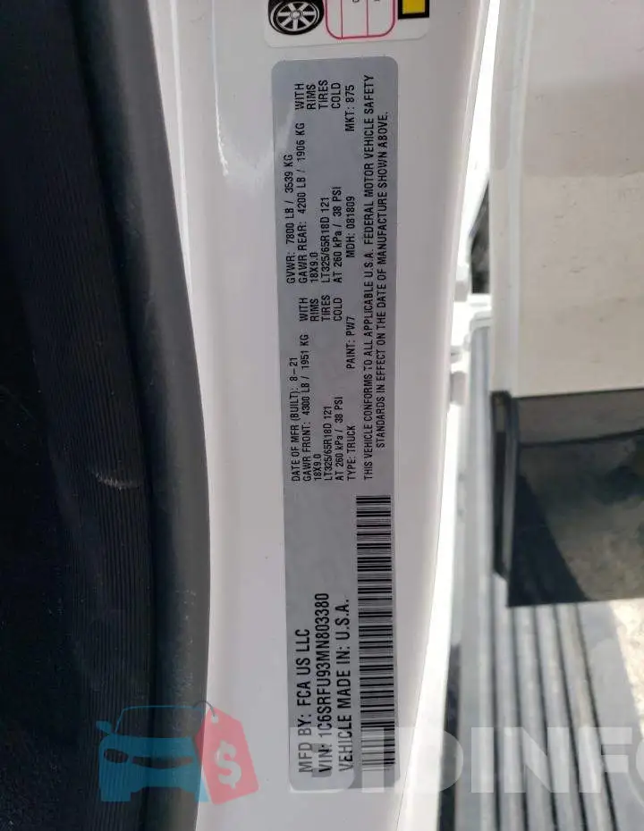 1C6SRFU93MN803380 Photo# 13