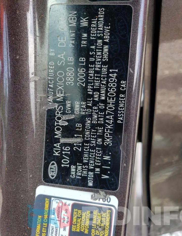 3KPFK4A70HE068941 Photo# 12