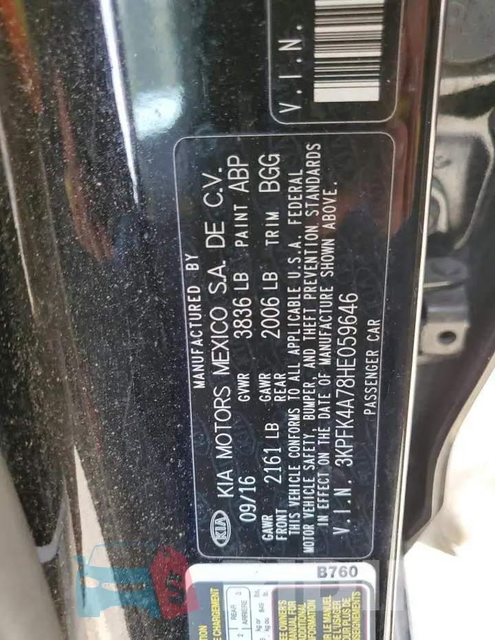 3KPFK4A78HE059646 Photo# 12