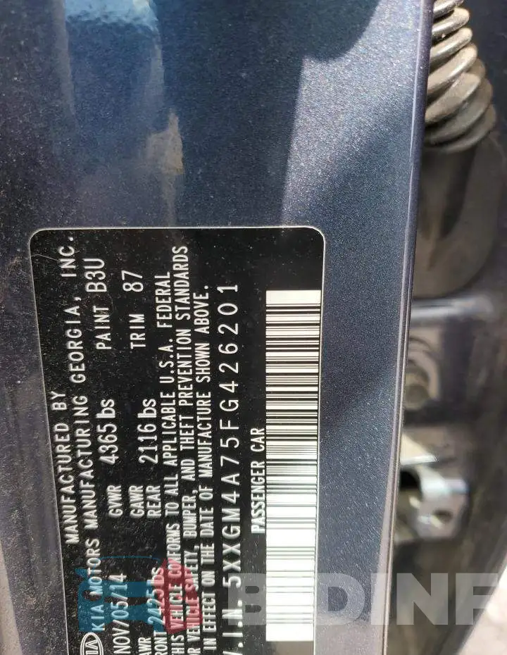 5XXGM4A75FG426201 Photo# 12