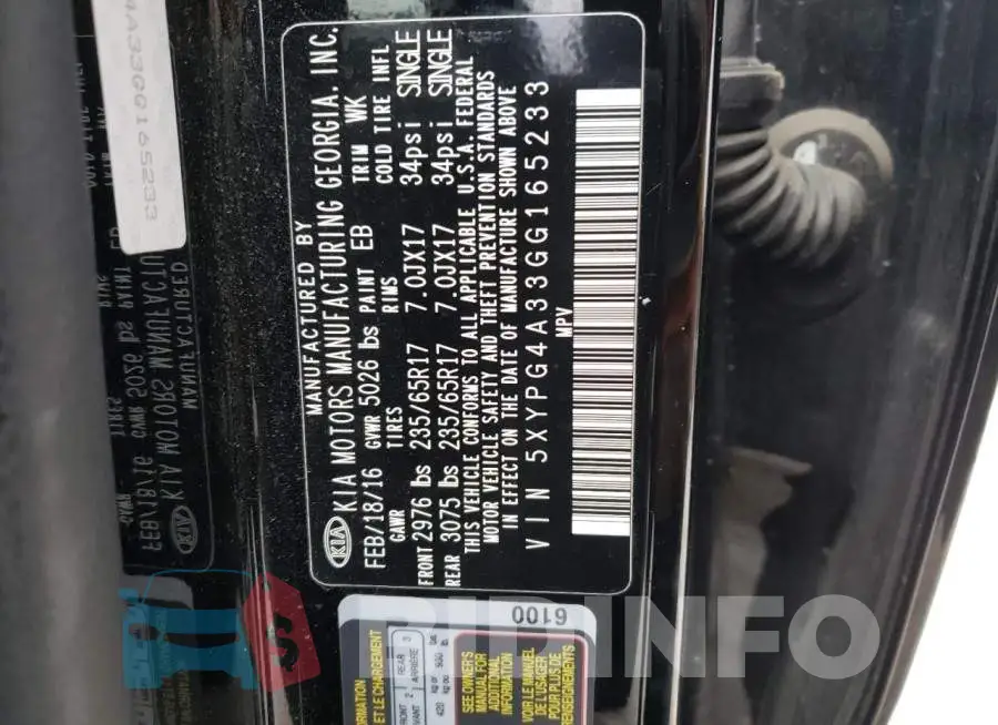 5XYPG4A33GG165233 Photo# 13
