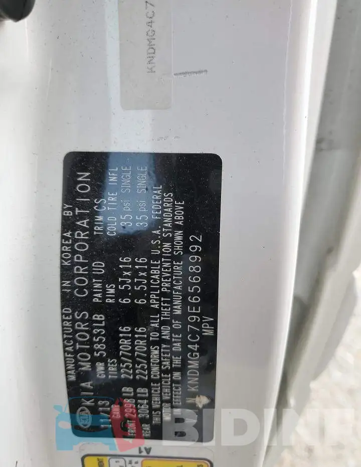 KNDMG4C79E6568992 Photo# 13