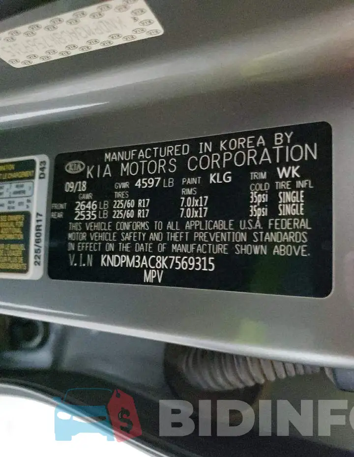KNDPM3AC8K7569315 Photo# 12