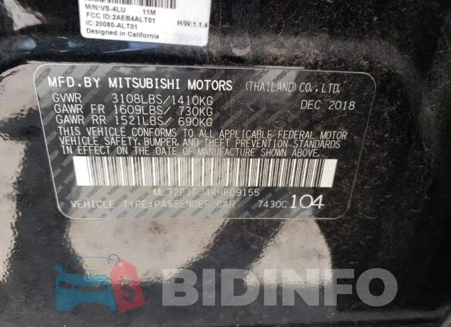 ML32F3FJ4KHF09155 Photo# 13