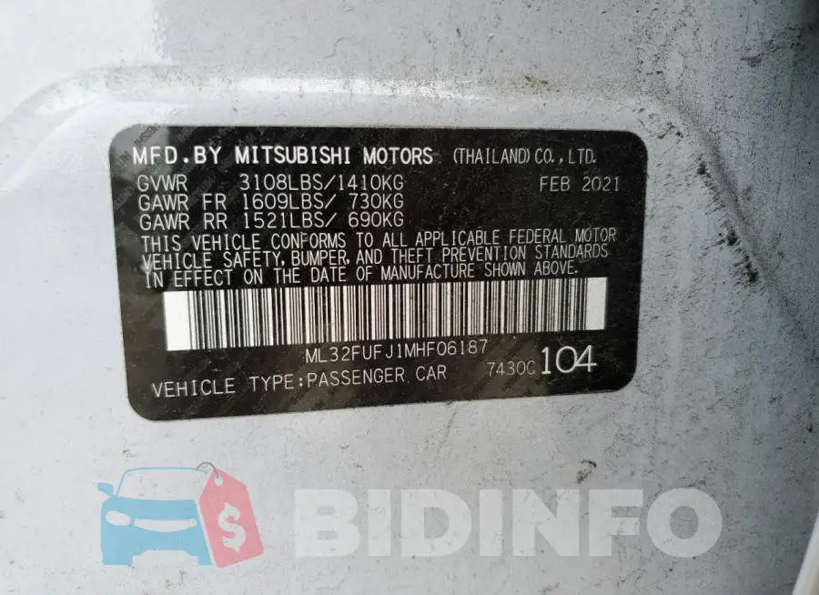 ML32FUFJ1MHF06187 Photo# 12