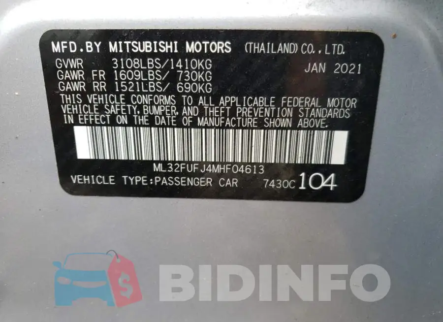 ML32FUFJ4MHF04613 Photo# 12