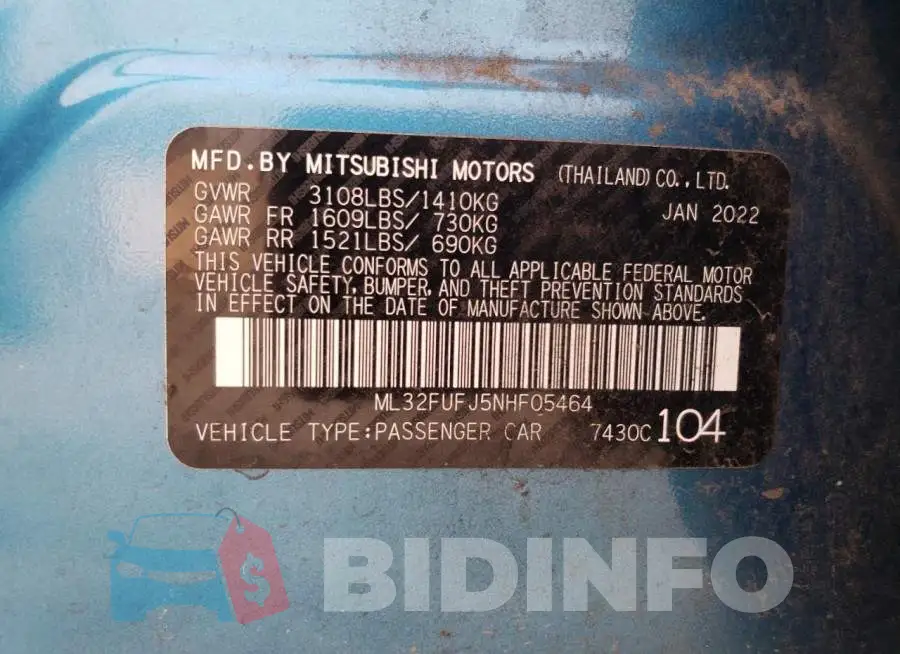 ML32FUFJ5NHF05464 Photo# 13