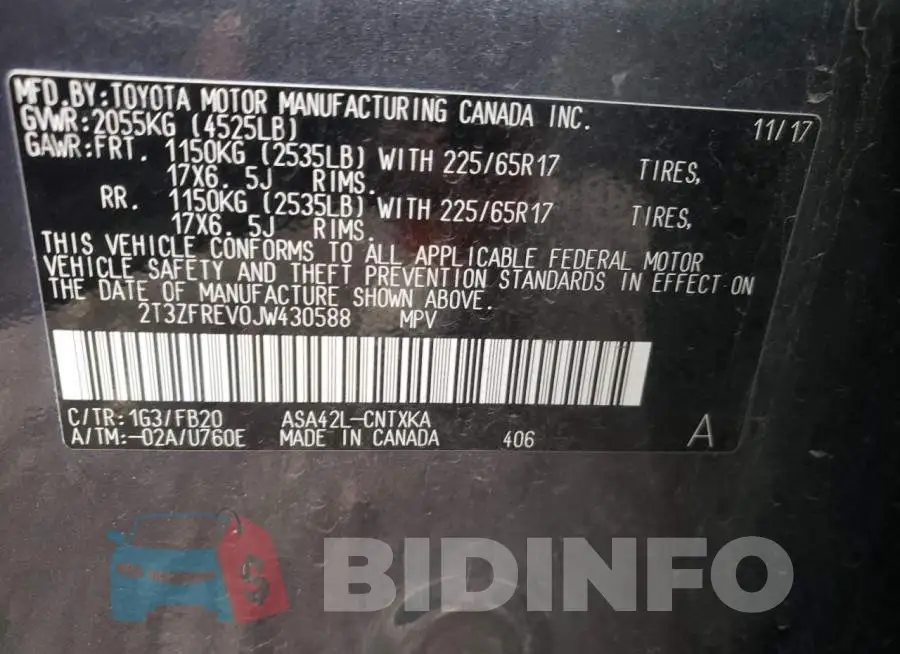 2T3ZFREV0JW430588 Photo# 12