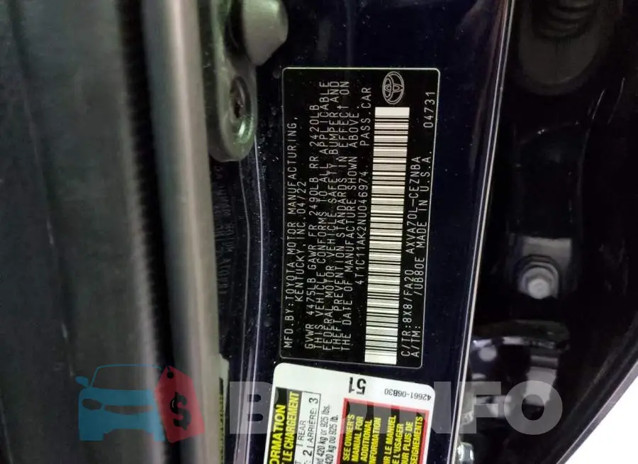 4T1C11AK2NU046974 Photo# 12