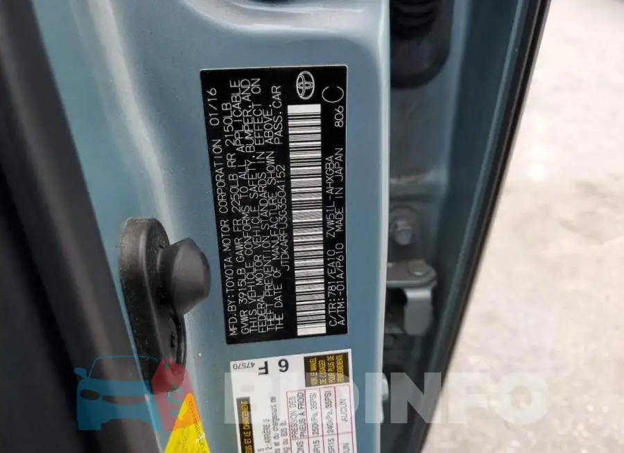 JTDKARFU3G3504152 Photo# 12