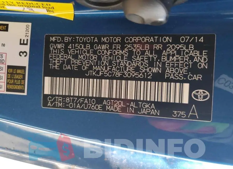 JTKJF5C78F3095612 Photo# 12