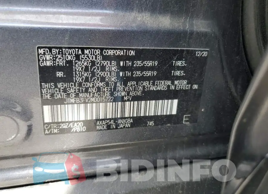 JTMFB3FV2MD015722 Photo# 12