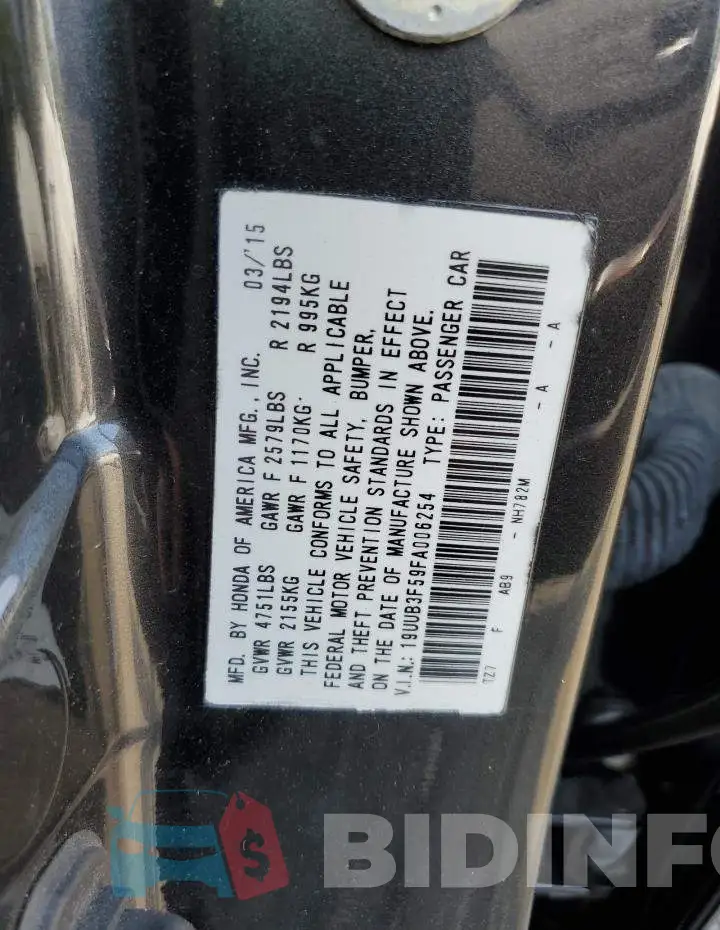 19UUB3F59FA006254 Photo# 12