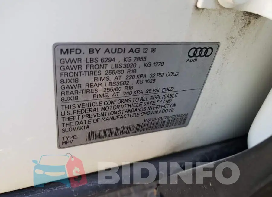 WA1AHAF75HD041584 Photo# 13