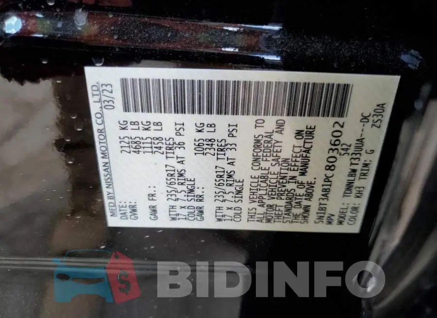5N1BT3AB1PC803602 Photo# 12