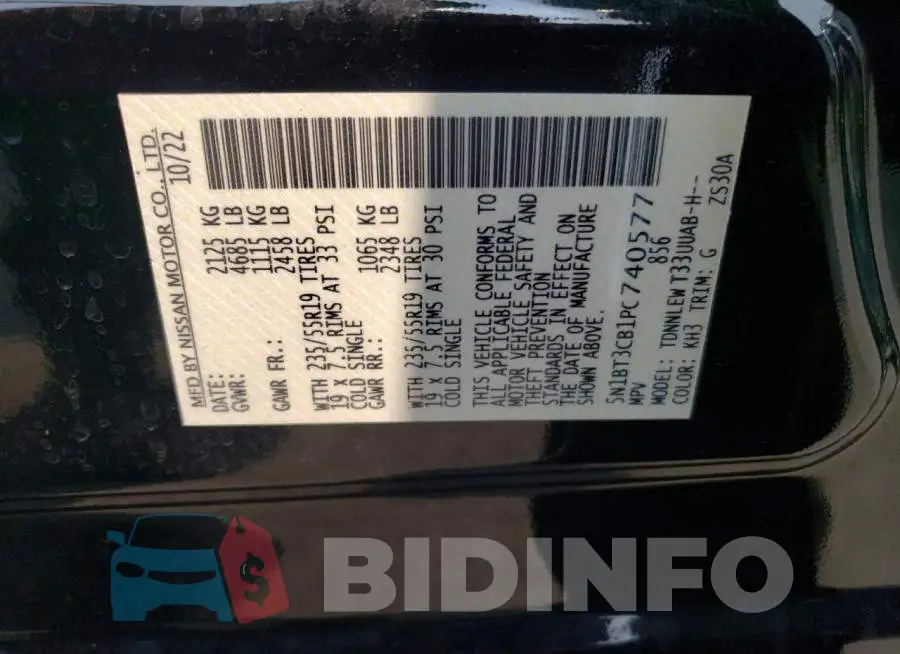 5N1BT3CB1PC740577 Photo# 13